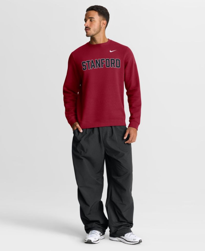 Men's Stanford Cardinal 2026 Sideline Club Long-Sleeve Fleece Sweatshirt