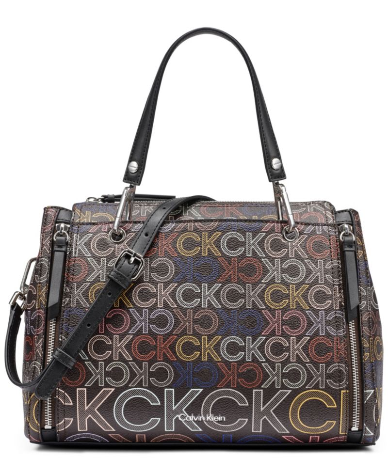 Garnet Zipper Medium Satchel Handbag