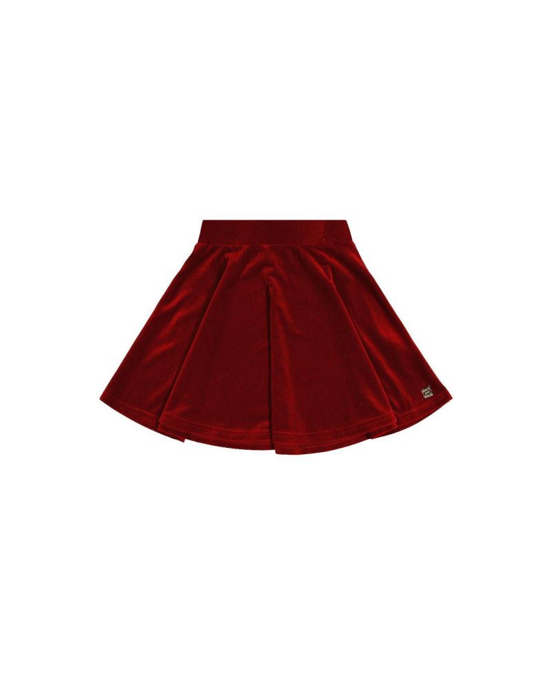 Little and Big Girl ( size 6 to 14 ) Velvet Skirt