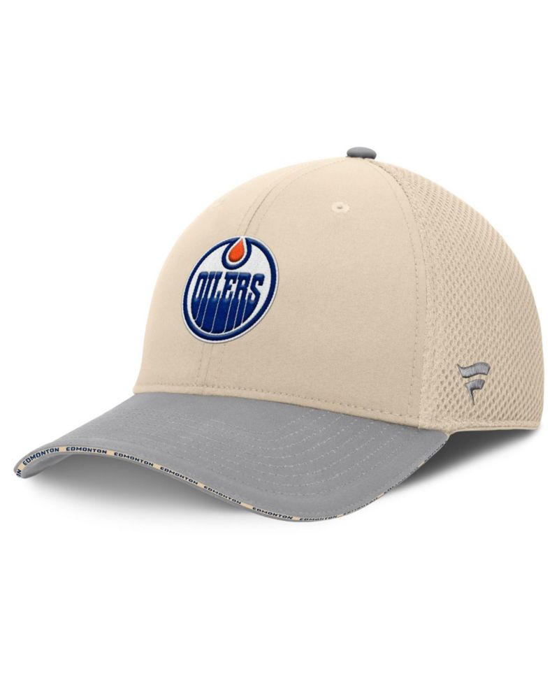 Men's Tan Edmonton Oilers Fundamentals Span Flex Hat