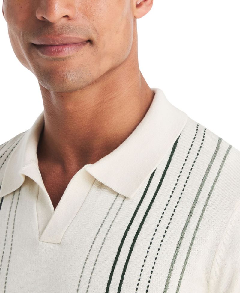 Men's Performance Jacquard Classic-Fit Polo Sweater