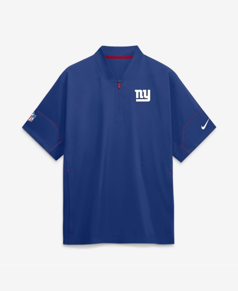 Men's New York Giants Sideline Coach Quarter-Zip T-Shirt