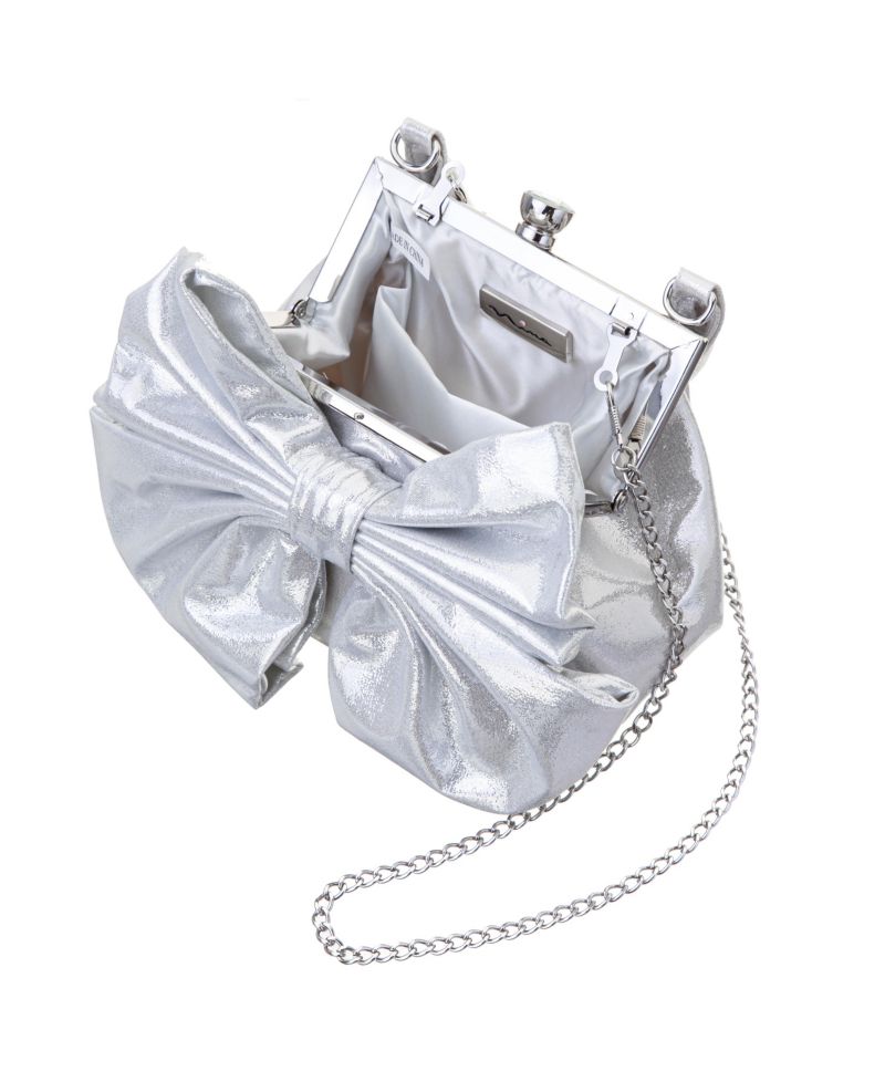 Small Bow Frame Crossbody Bag