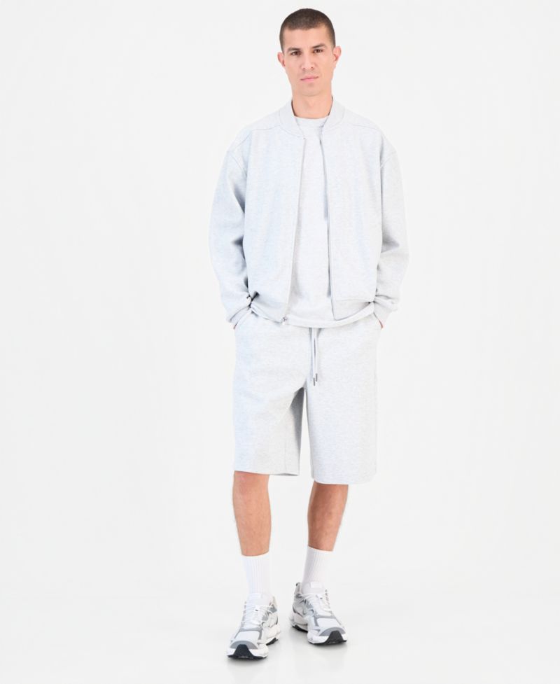 Men's Utility Relaxed Long-Sleeve Bomber Jacket