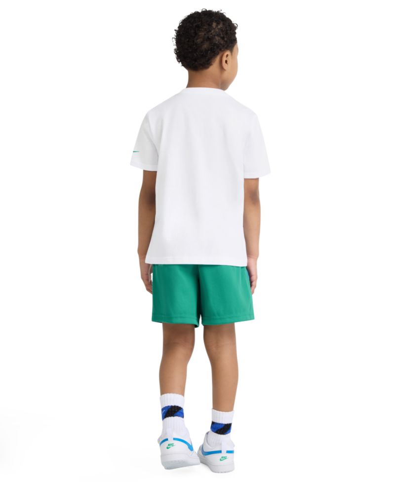 Boys' 2T-7 Baseball Graphic T-Shirt and Mesh Shorts, 2-Piece Set