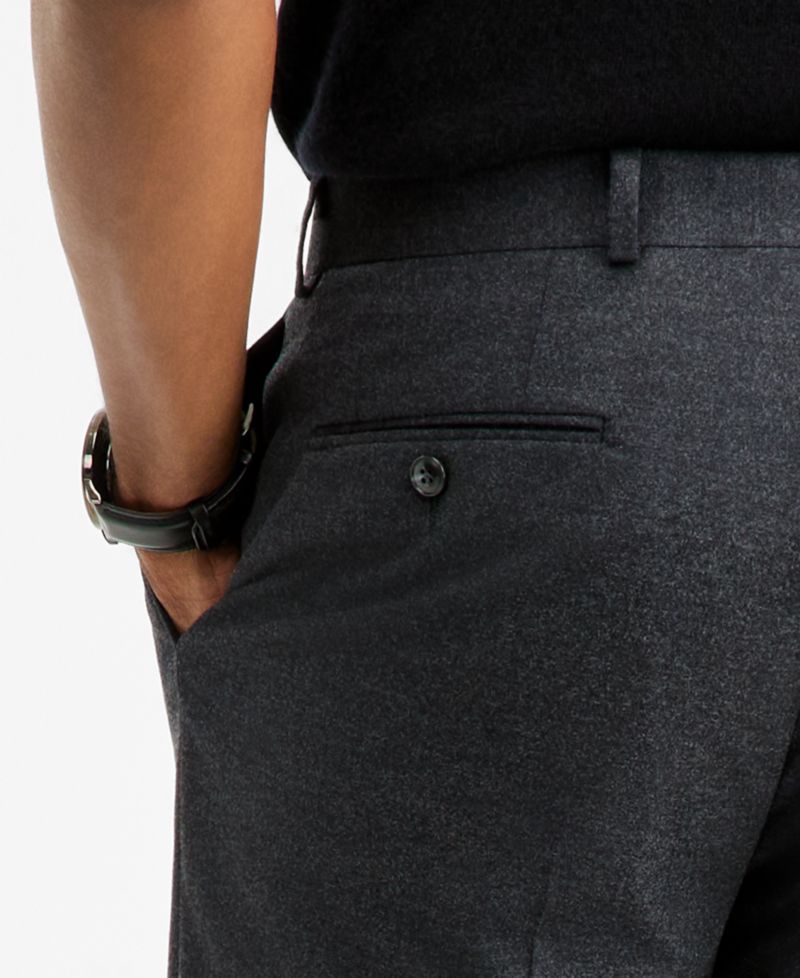 Men's Classic-Fit Flannel Solid Pants