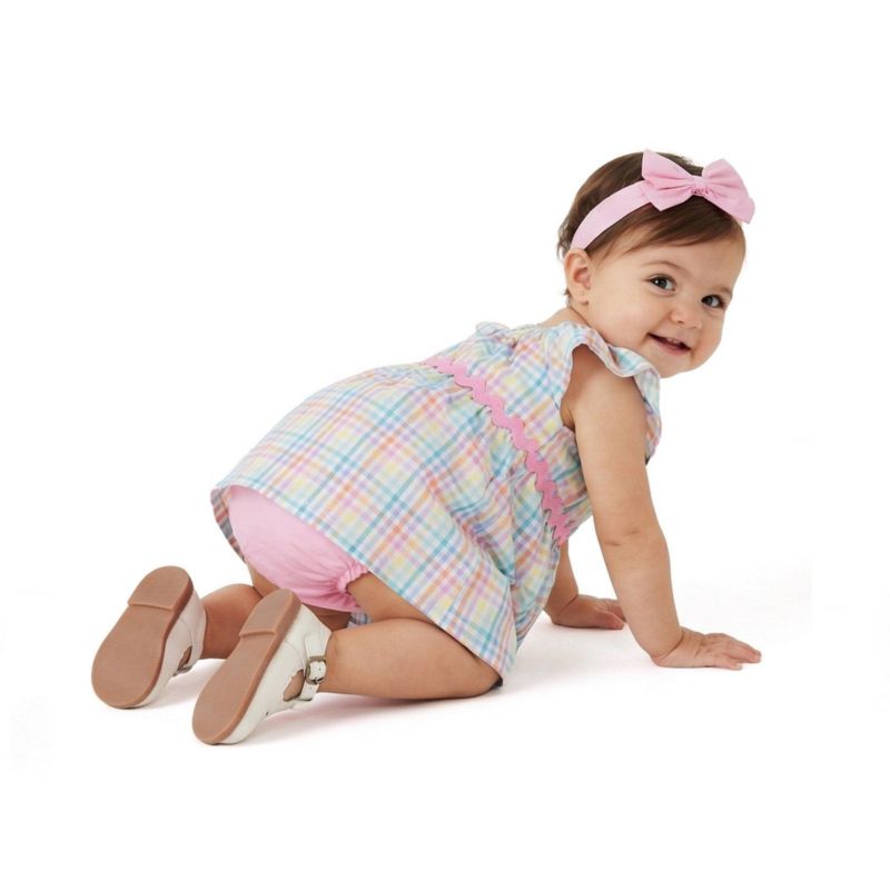 Baby Girls Plaid Dress Set