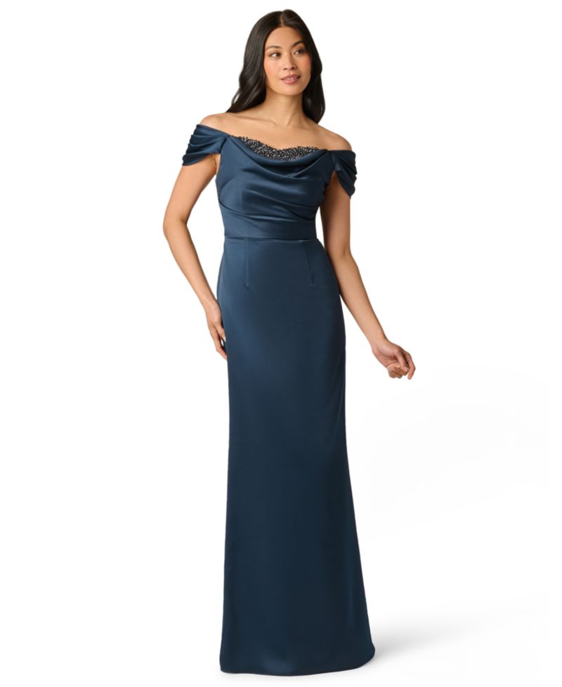 Women's Layered Bodice Gown Dress