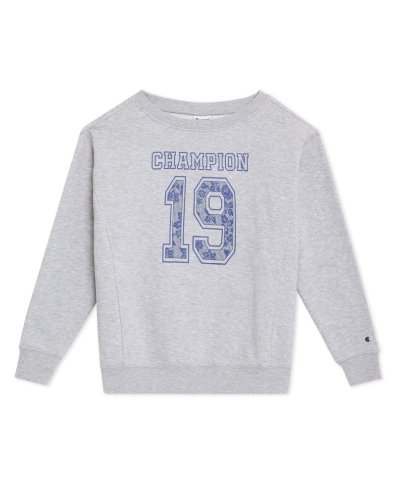 Girls' 7-16 Crewneck Graphic Sweatshirt