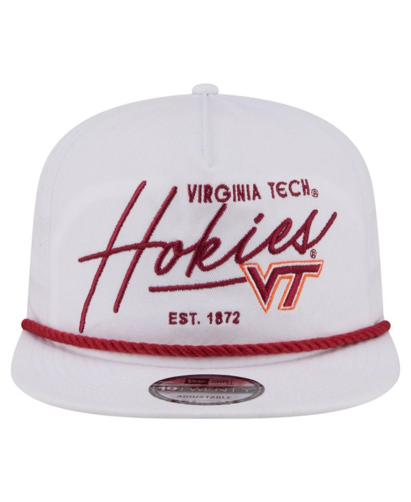 Men's White Virginia Tech Hokies Team Rope 19TWENTY Adjustable Hat