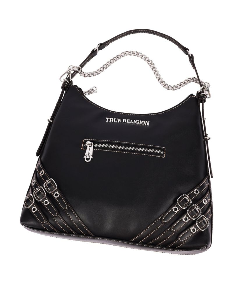 Women's Triple Straps Large PU Hobo Bag