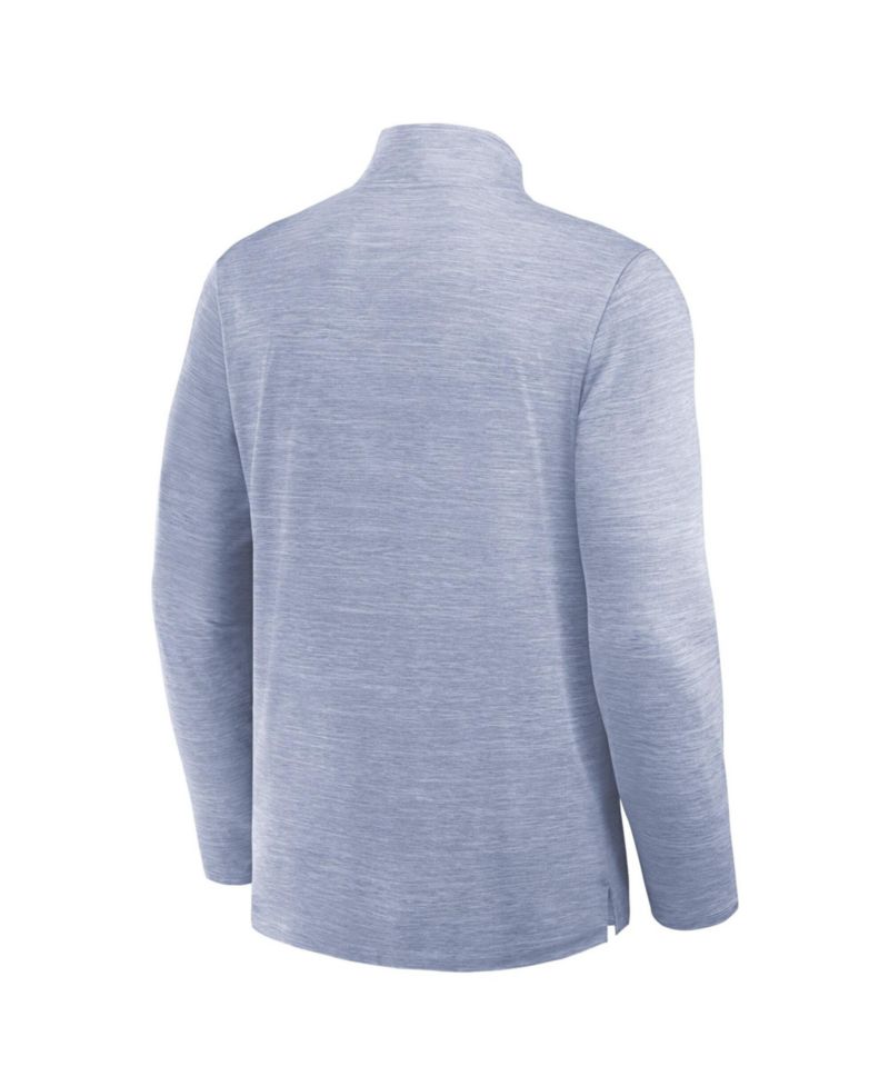 Men's Nashville Predators Clutch Boarding Mock Collar Quarter-Zip Pullover