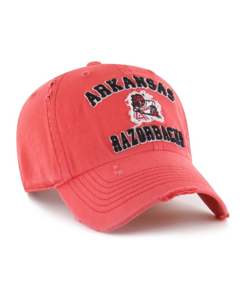 Men's and Women's Cardinal Arkansas Razorbacks Well-Worn Seymore Clean Up Adjustable Hat