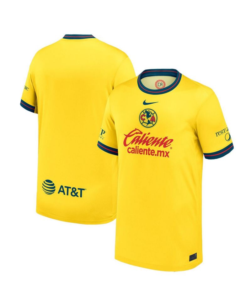 Big Boys and Girls Yellow Club America 2024/25 Home Replica Jersey