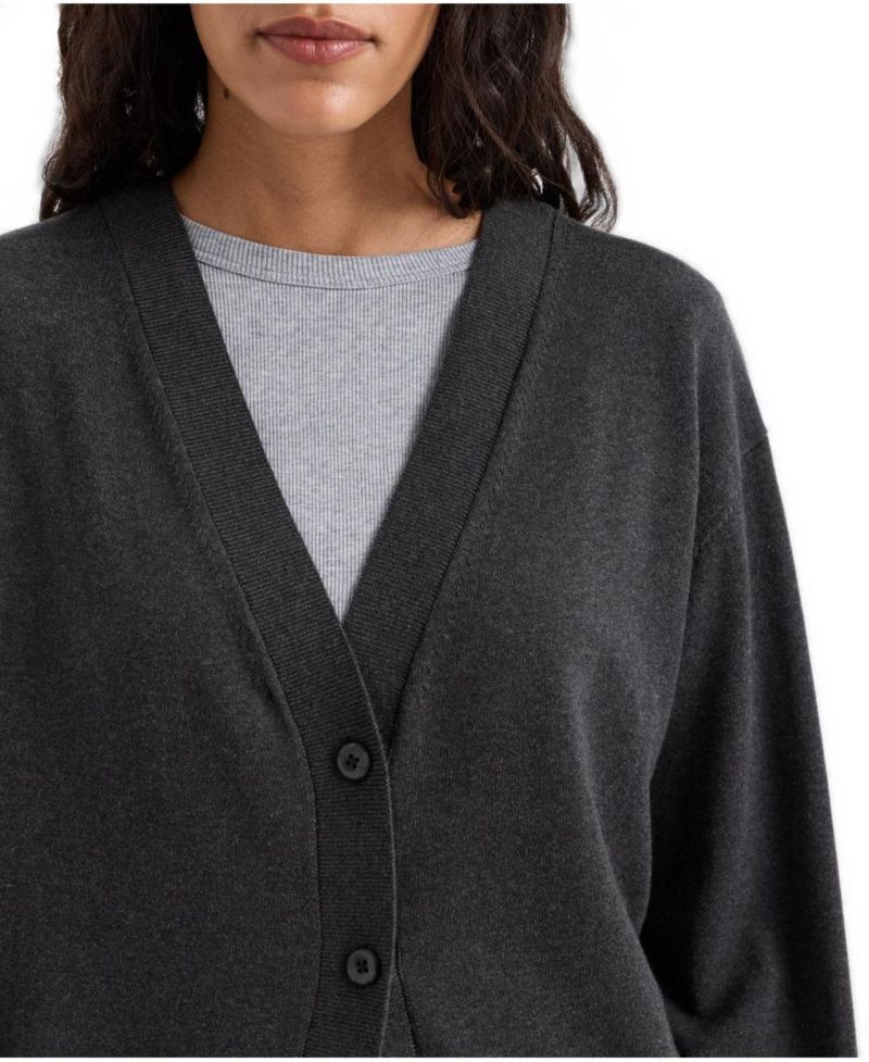 Women's Essential Midweight V-Neck Long-Sleeve Cardigan