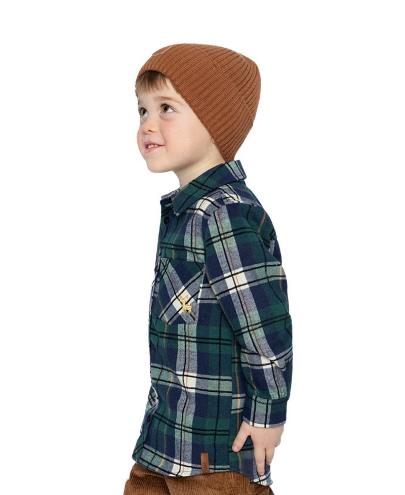 Little and Big Boy (6-12) Plaid Shirt