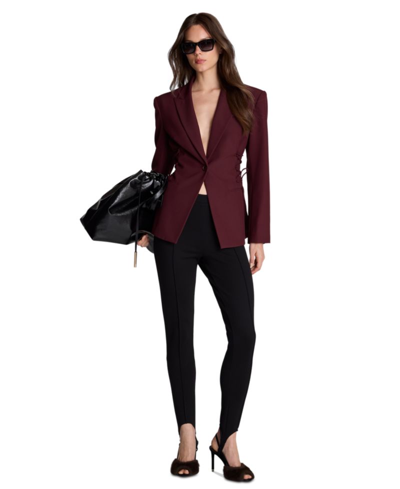Women's Side lacing One Button Blazer
