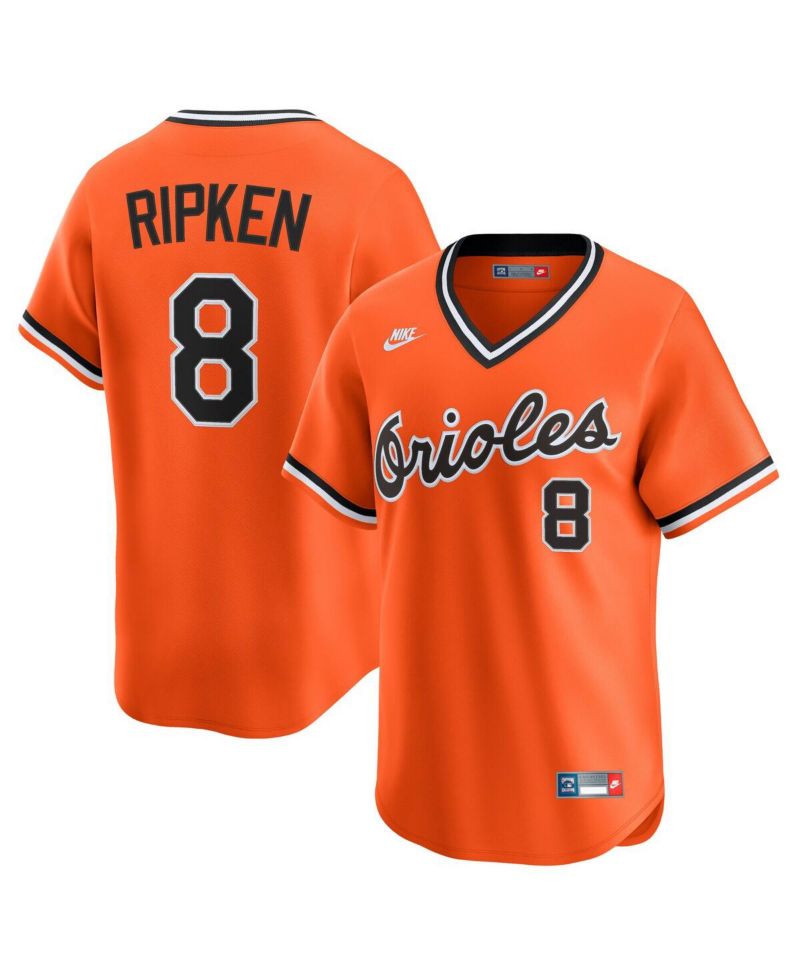 Men's Cal Ripken Sr. Orange Baltimore Orioles Throwback Cooperstown Collection Limited Jersey