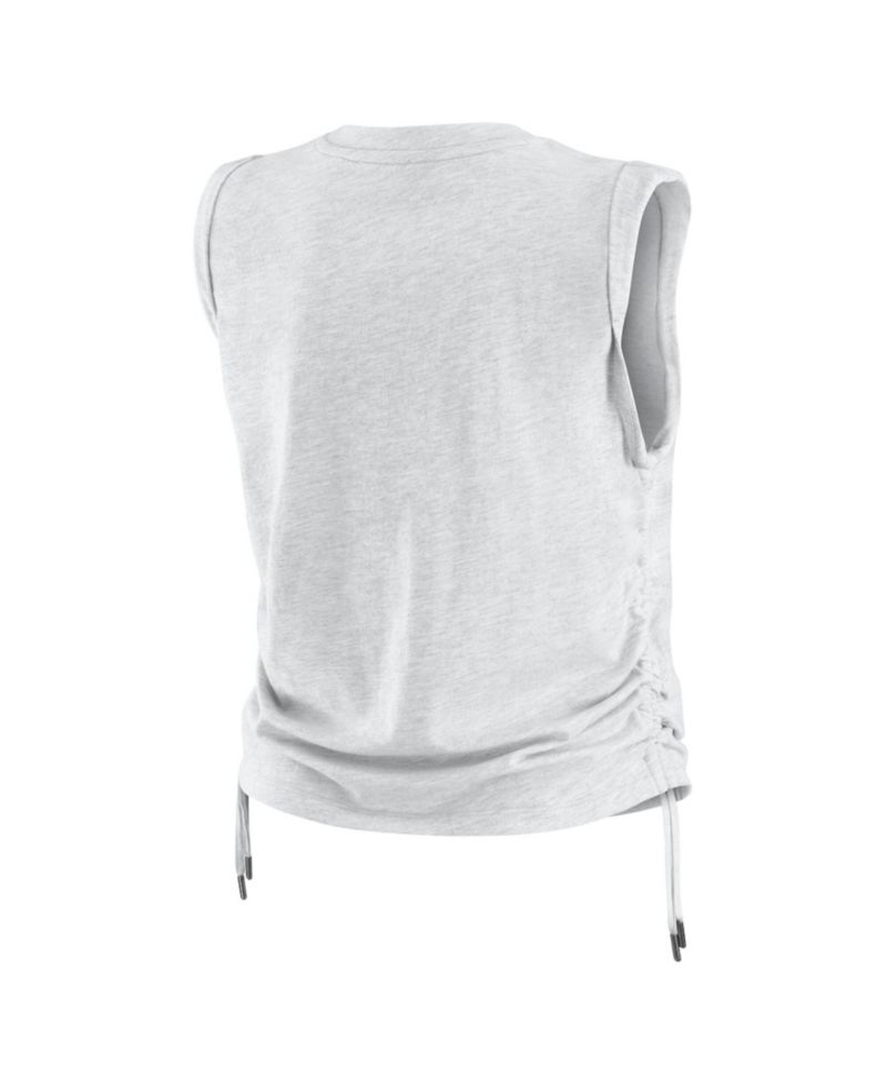 Women's WEAR by Erin Andrews Heather Gray Cleveland Guardians Cinched Tank Top