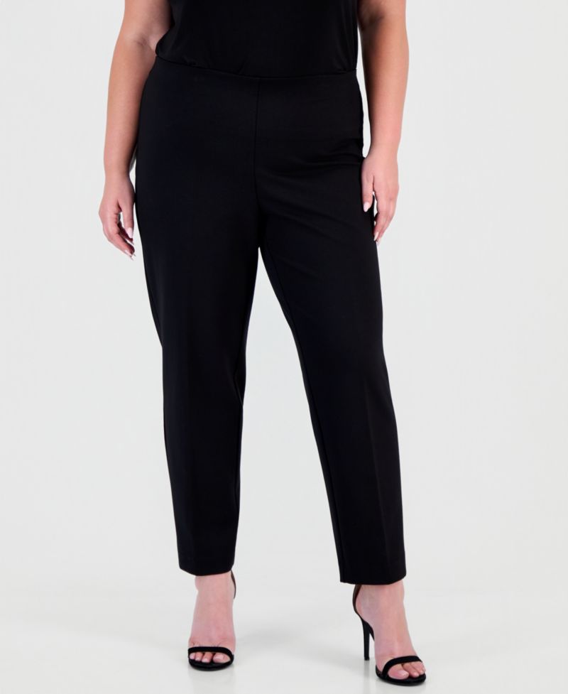 Plus Size Hollywood Slim-Fit Ankle Pants