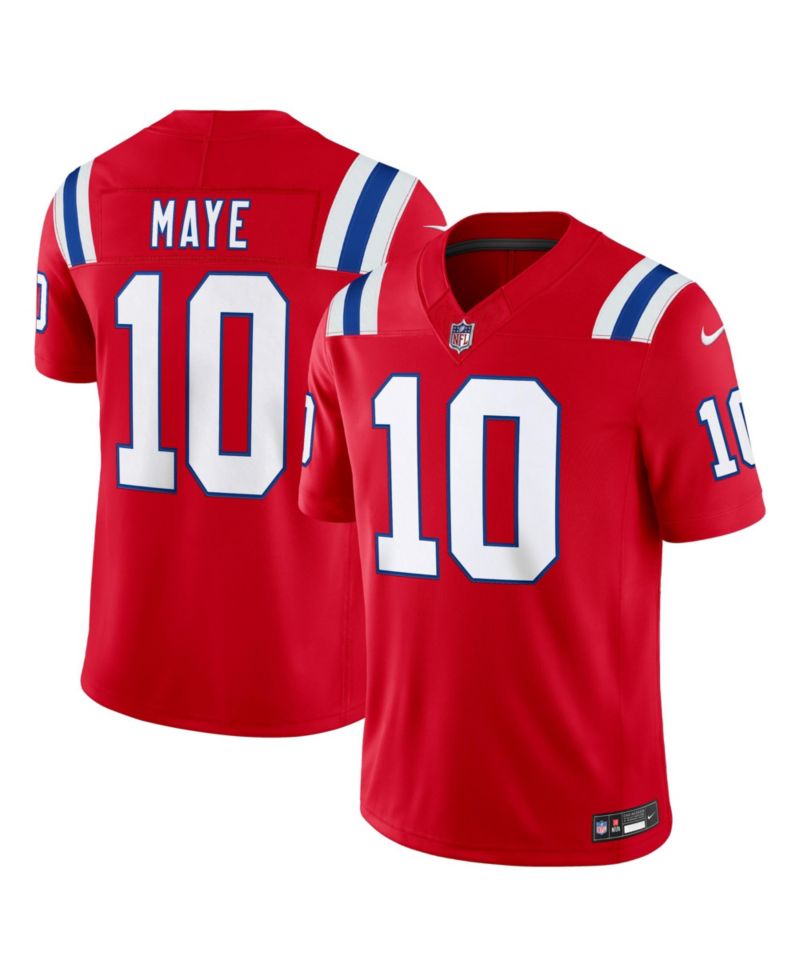 Men's New England Patriots Drake Maye Alternate Vapor F.U.S.E. Jersey