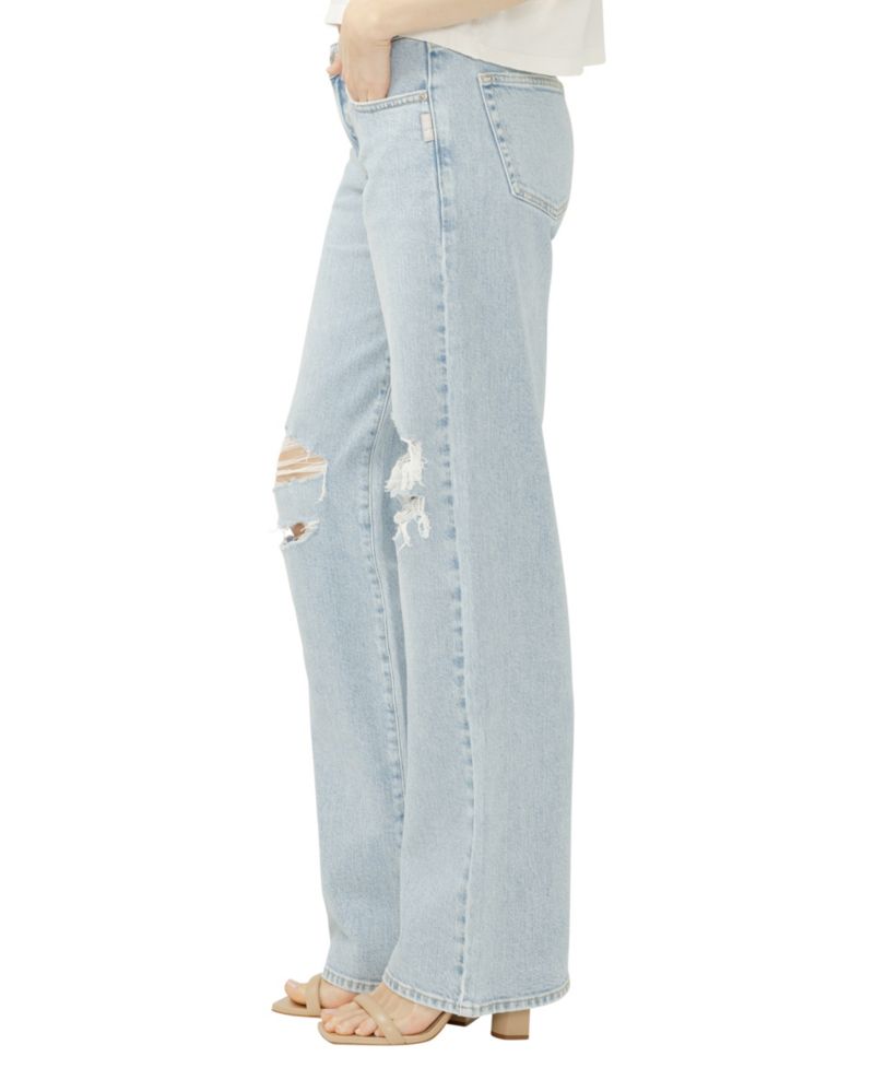 Women's Loose & Low-Rise Straight-Leg Jeans