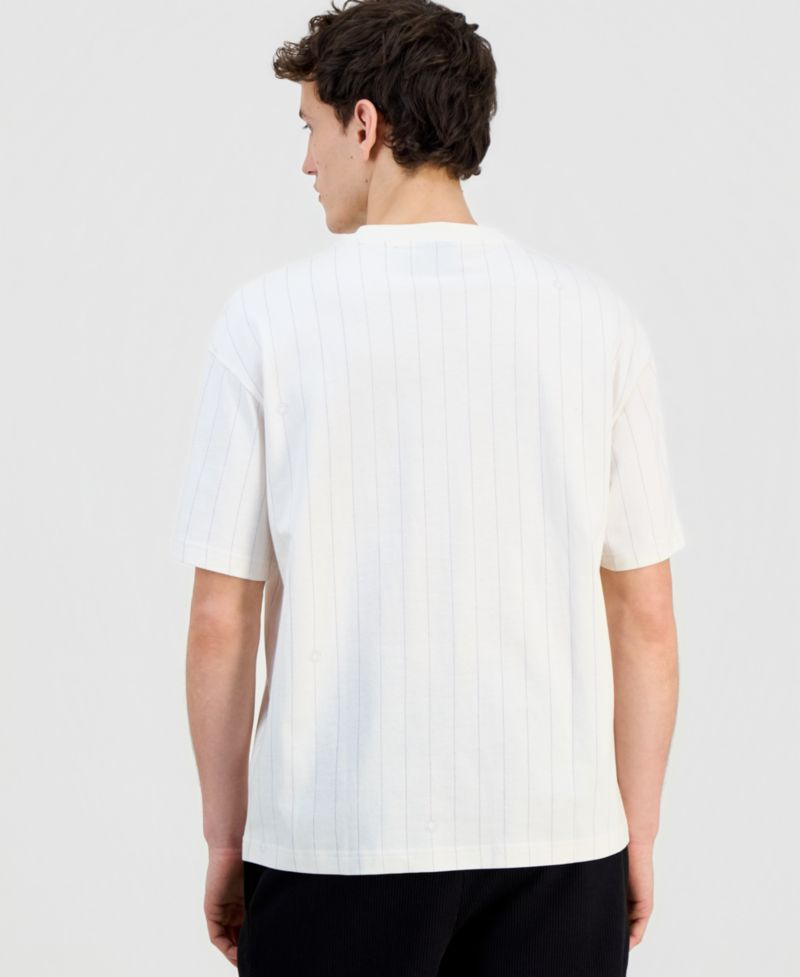 Men's Cotton Striped Crewneck T-Shirt