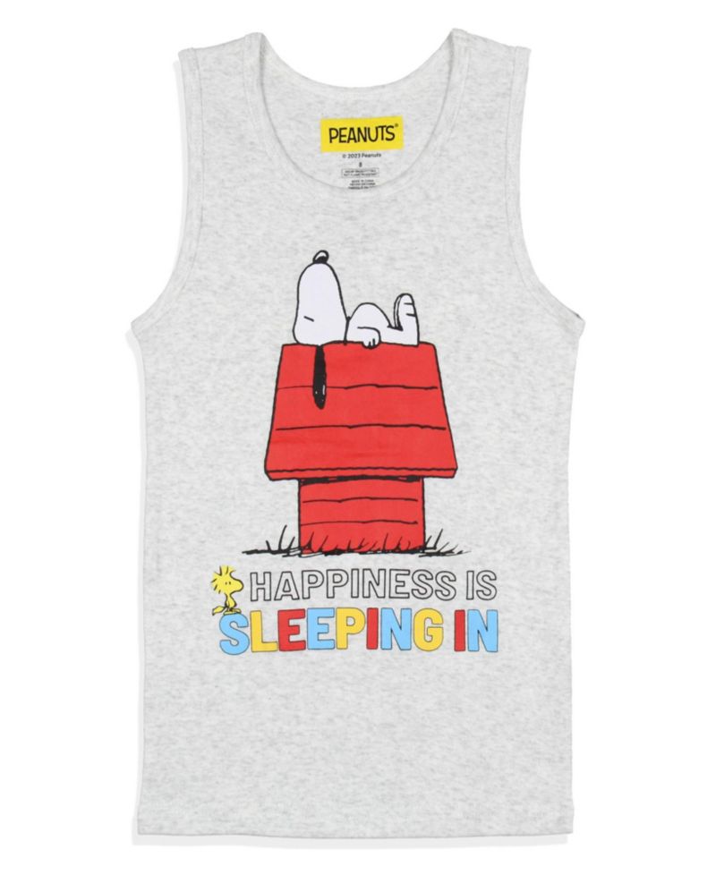 Big Girls Snoopy Happiness Is Sleeping In Tank Pajama Set
