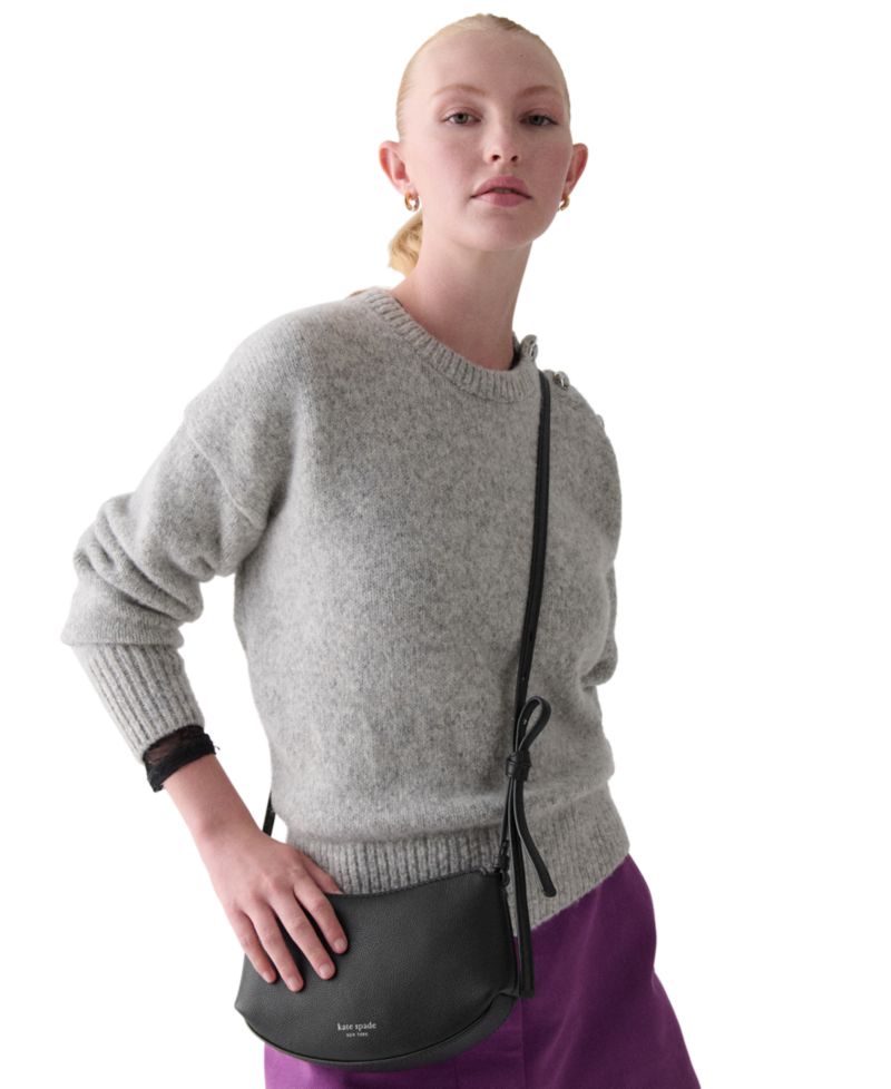 Loop Small Pebbled Leather Crossbody Bag
