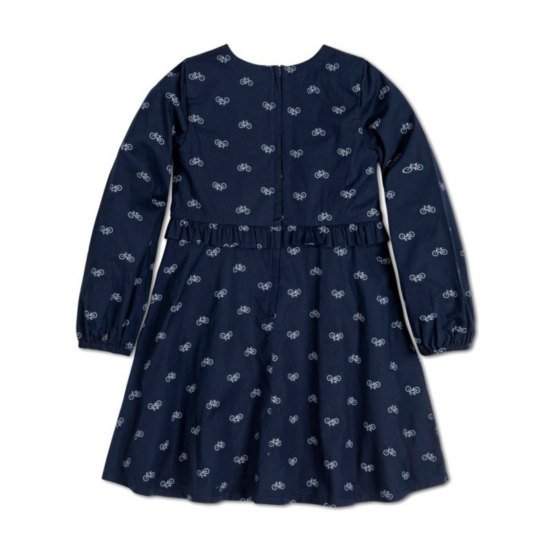 Baby Girls Hope and Henry Long Sleeve Ruffle Waist Dress