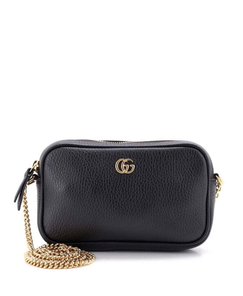 Mini GG Marmont Crossbody Bag Leather