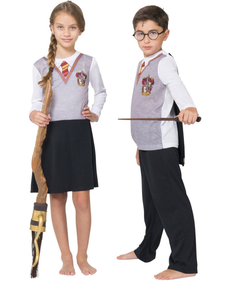 Girls' Hermione Gryffindor Uniform Kids Long-Sleeve Nightgown Pajama