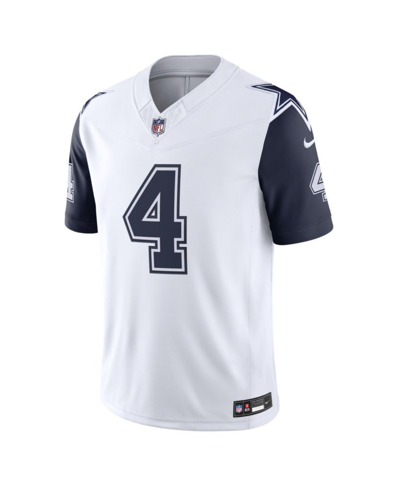 Men's Dak Prescott White Dallas Cowboys Alternate Vapor F.U.S.E. Stitched Limited Jersey