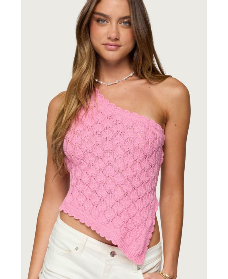 Women's Codi Backless Asymmetric Knit Top