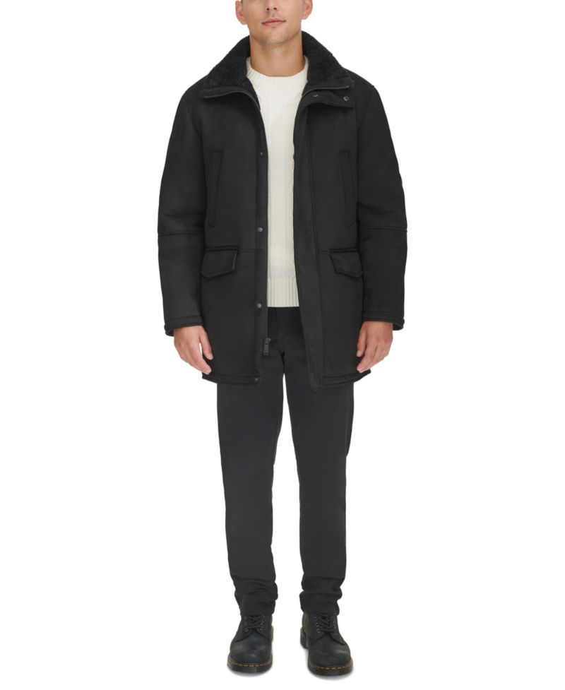 Men's Faux-Shearling Coat