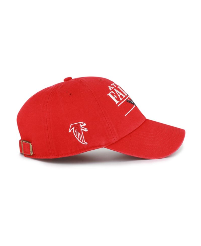 Men's Red Atlanta Falcons Throwback Graphic Clean Up Adjustable Hat