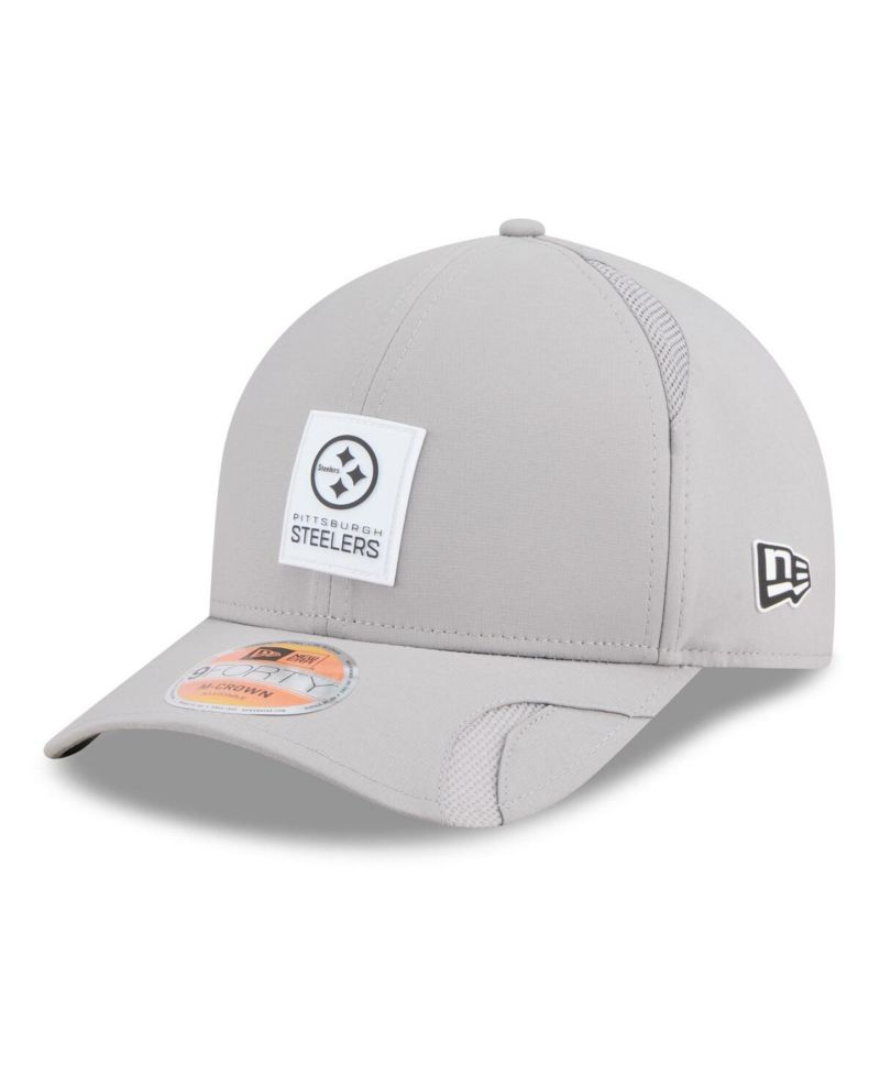 Men's Gray Pittsburgh Steelers 2025 Sideline M-Crown 9FORTY Adjustable Hat