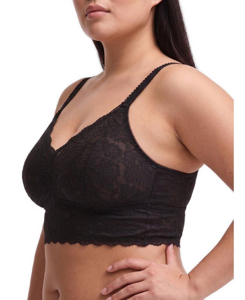 Plus Size Wireless Unlined Lace Bralette