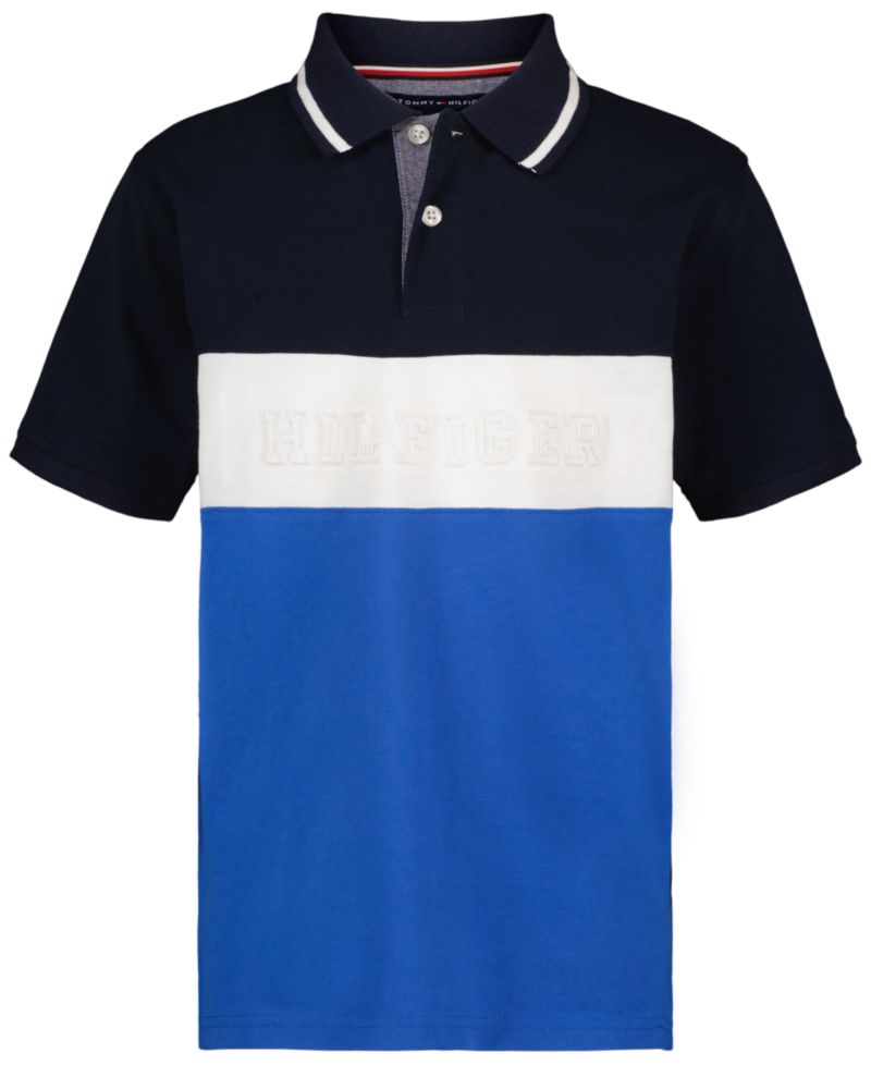Boys' 2T-7 Genius Pieced Color-Block Polo Shirt