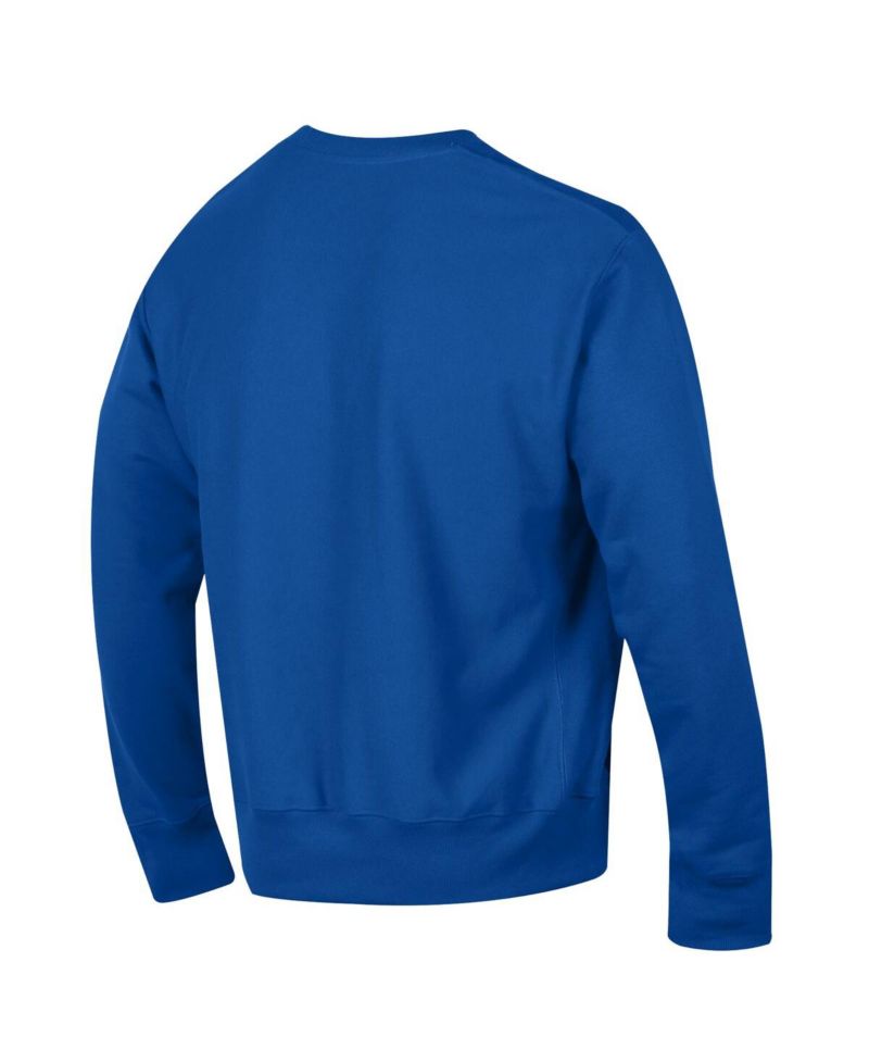 Men's Royal New York Mets Reverse Weave Chenille Sweatshirt