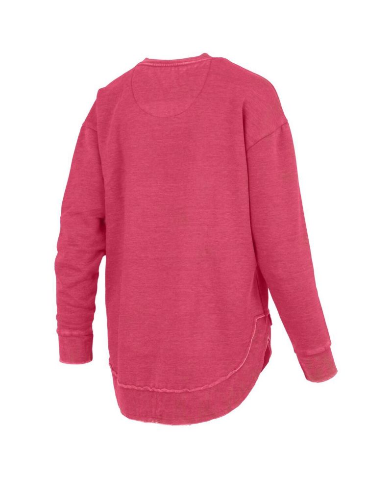Women's Scarlet Nebraska Huskers Westin Poncho V-Neck Pullover Sweatshirt