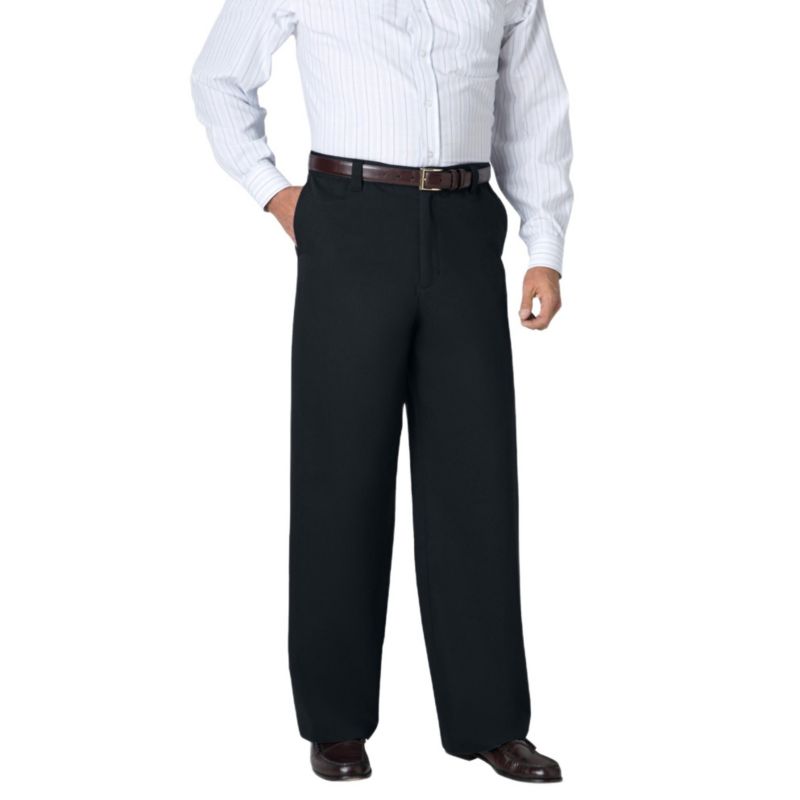 Men's Wide Leg Wrinkle Free Expandable Waist Pant