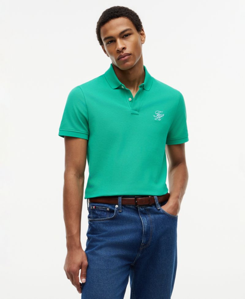 Men's Classic-Fit Embroidered Script Logo Polo Shirt