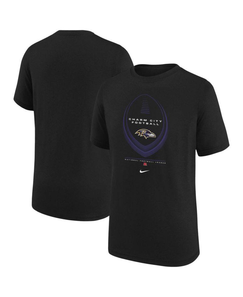Big Boys and Girls Purple Baltimore Ravens Icon Legend Dri-FIT T-Shirt