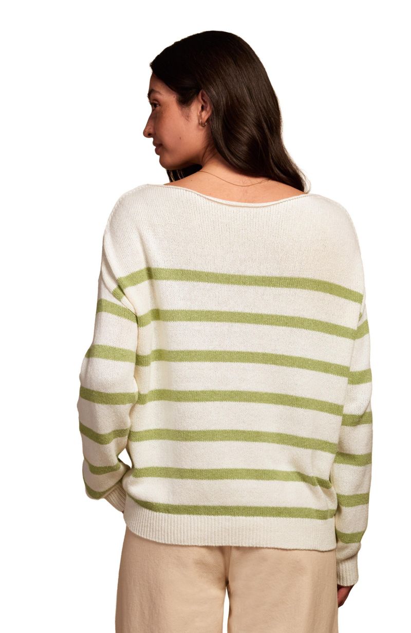 Women's Gauzy Boat Neck Sweater