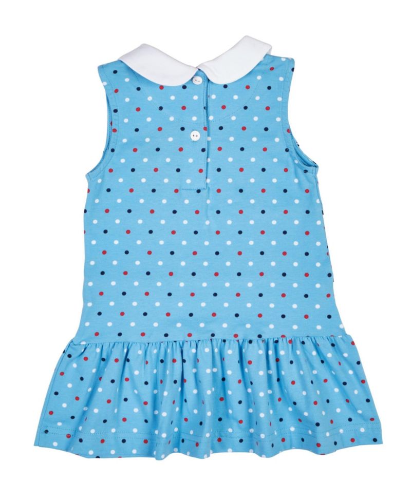 Baby Girl Printed Knit Dress With Flowers