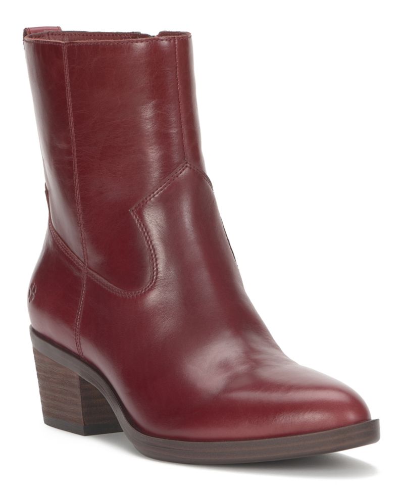 Women's Flara Leather Almond Toe Ankle Booties