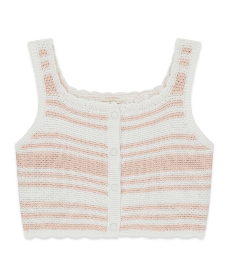 Girls' 7-16 Crochet Sleeveless Top