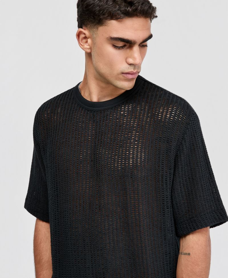 Men's Relaxed-Fit Mesh T-Shirt