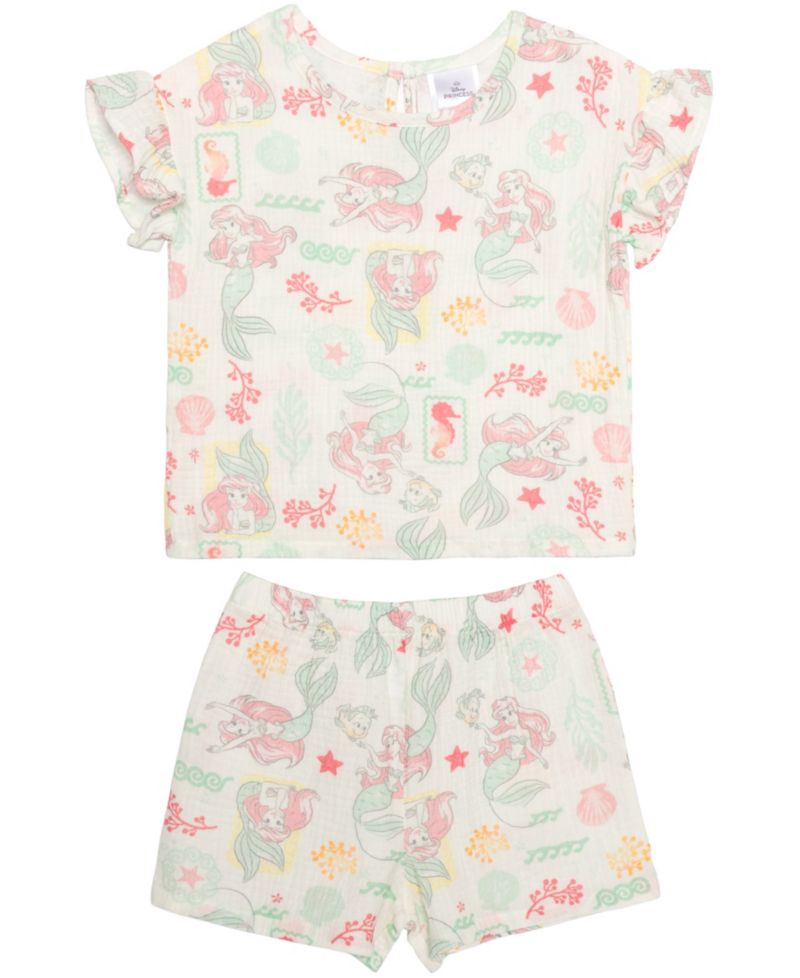 Girls' 2T-6X Printed T-Shirt and Shorts, 2-Piece Set